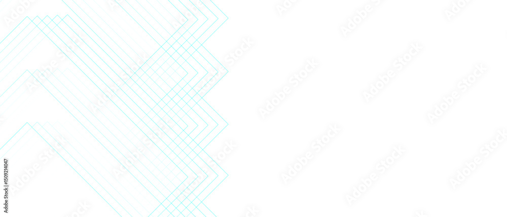 Fototapete abstract minimal, background featuring overlapping translucent diamond outlines with diagonal on a w
