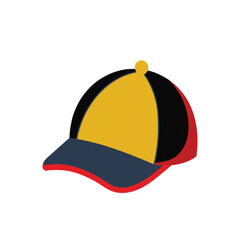 cap vector art illustration on white background
