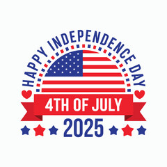 happy independence day 4th of july 2025 t shirt design