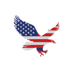 American eagle soaring high patriotism freedom