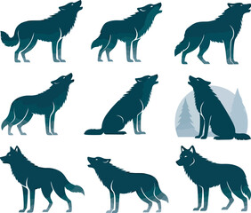 Obraz premium Animals Collection Vector and Clipart Illustrations 