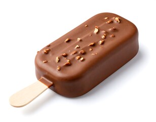 Obraz premium Chocolate ice pop with nuts