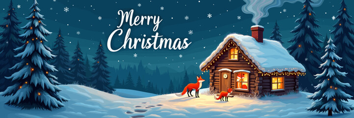 christmas music poster, christmas party poster, christmas poster background, santa poster, happy holidays poster, christmas poster greeting card, christmas, winter, holiday, landscape, illustration, x