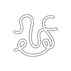 Simple Maze Game Vector Illustration