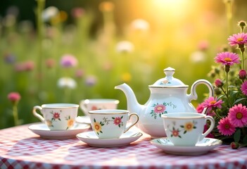 Fototapeta premium Tea picnic