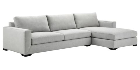 Stylish linen sectional sofa offers comfort and elegance for any living space