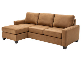 Cozy microfiber sectional sofa offers comfort and style for any living space