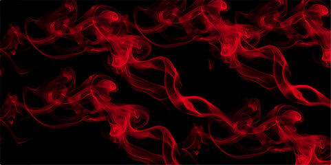 Abstract Red smoke on black background. Red smoke on black background, smoke background, red ink background. Multicolor abstract portrait of young woman on subject of creativity, imagination.