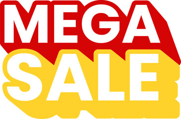 Massive Sale Banner with 3D Style Tagline