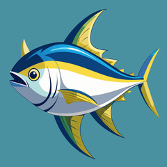 vector illustration of a fish