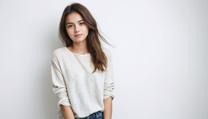 Portrait of a girl posing