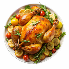 grilled chicken with vegetables
