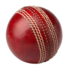 Cricket Ball Isolated on Transparent Background
