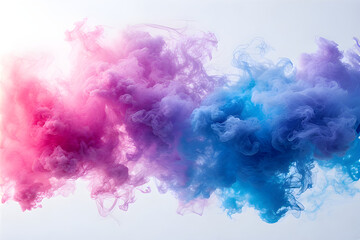 Deep pink, purple,blue, pavorwave color smoke  for design element