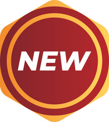 Red and Gold Stickers for Promotions and Sales