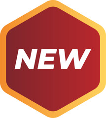 Flashy Red and Gold Labels for Advertising