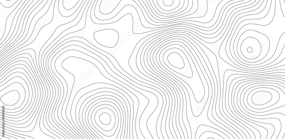Aufkleber the stylized height of the topographic map in contour, lines. the concept of a conditional geography