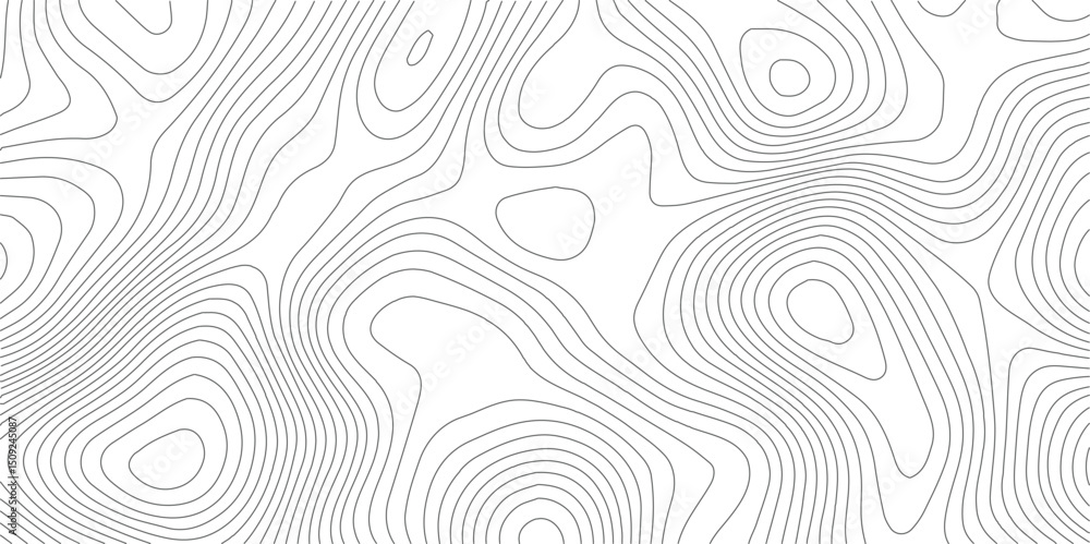 Aufkleber The stylized height of the topographic map in contour, lines. The concept of a conditional geography scheme and the terrain path. Design materials. Print image, Abstract bacground. Vector illustration