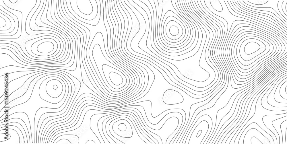 Aufkleber the stylized height of the topographic map in contour, lines. the concept of a conditional geography