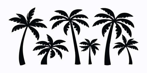 Fototapeta premium palm tree silhouettes