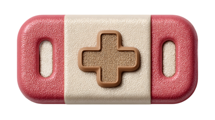 Abstract textured design element with plus symbol