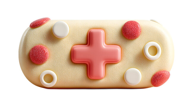 Stylized Game Controller Pastel Colors 3D Render Gaming Icon