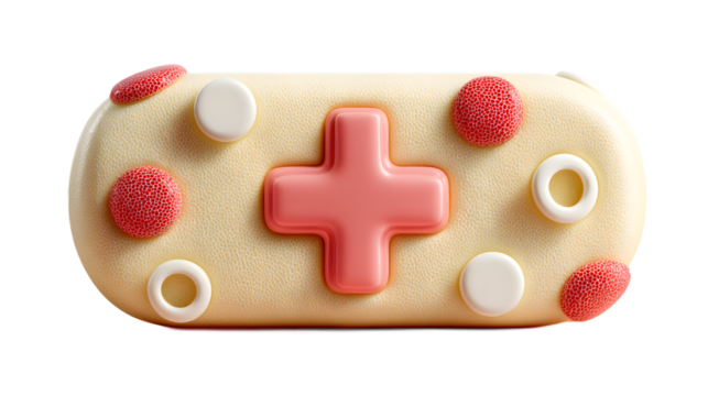 Stylized Game Controller Pastel Colors 3D Render Gaming Icon