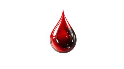 Single Red Drop Abstract Background Liquid Design Medical Concept