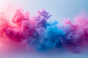 Deep pink, purple,blue, pavorwave color smoke  for design element