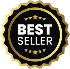 Golden Stamp Highlighting Best Seller