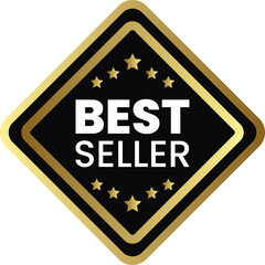 Obraz premium Golden Frame Label for Top Seller