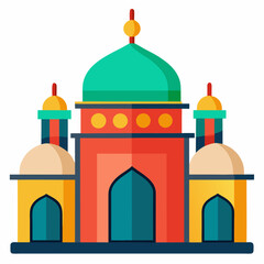 taj mahal vector illustration