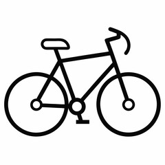 Obraz premium bicycle isolated on white
