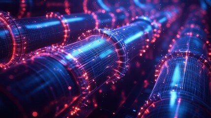 Obraz premium industrial machine in factory