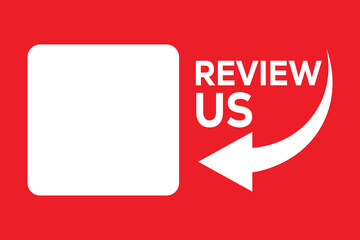 red background, white 