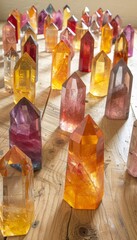 A city crafted from luminous crystals, radiating beauty and enchantment in every corner