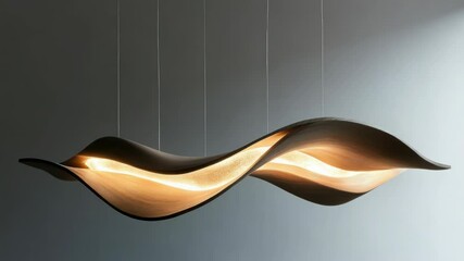 A single light fixture hanging from a ceiling