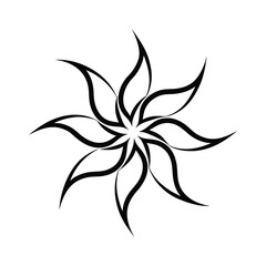 flower vector illustration on white background