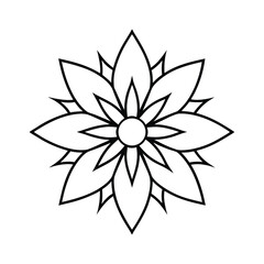vector illustration of an abstract flower