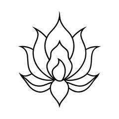 lotus flower vector illustration