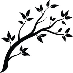  tree branch silhouette, bare twigs, natural form
