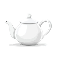Obraz premium Simple Teapot Kitchen Utensil Icon Vector Illustration for Culinary Designs