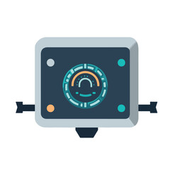 Professional Security System Technology Icon for Advanced Protection Solutions