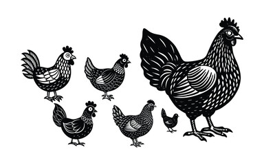 Large Brown Hen Standing on Farm Ground High-Resolution Image.