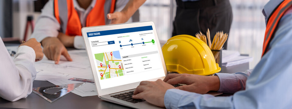 Delivery tracking system for e-commerce and brisk online business to timely goods transportation and delivery