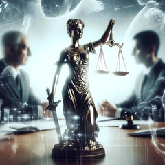 lawyers studying a lawsuit