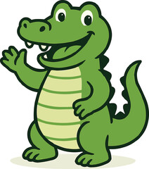 Fototapeta premium Crocodile vector