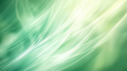 Obraz premium Abstract blurred background in green light tones for presentation on text