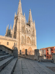 Cathedral in Burgos, Spain Februari 6, 2023