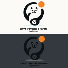 professional cat or pet logo 